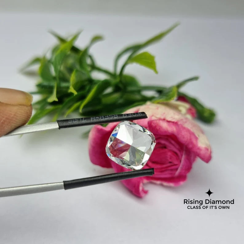 3.0 CT E/VS Cushion Cut Lab Created Conflict Free Diamond With IGI Certified