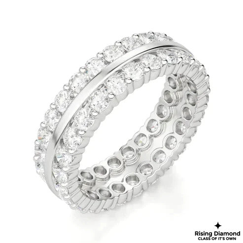 0.95 CTW FG/VS Round Cut Lab Grown Diamond Men's Band