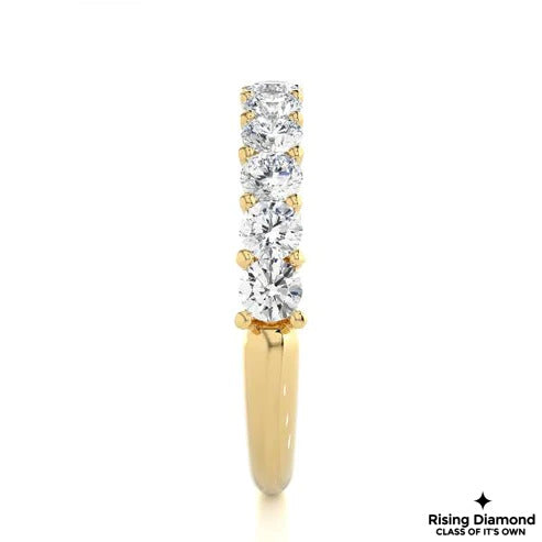 2.08 CTW Round Cut Colorless Moissanite Wedding Band