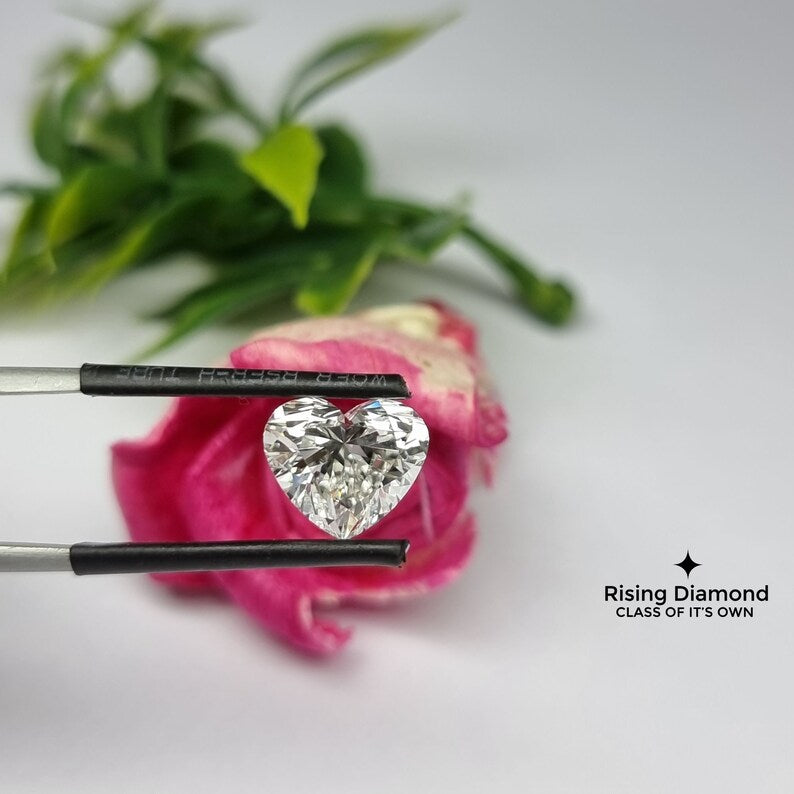 3.0 CT Heart Cut G/VS Lab Diamond With IGI Certificate