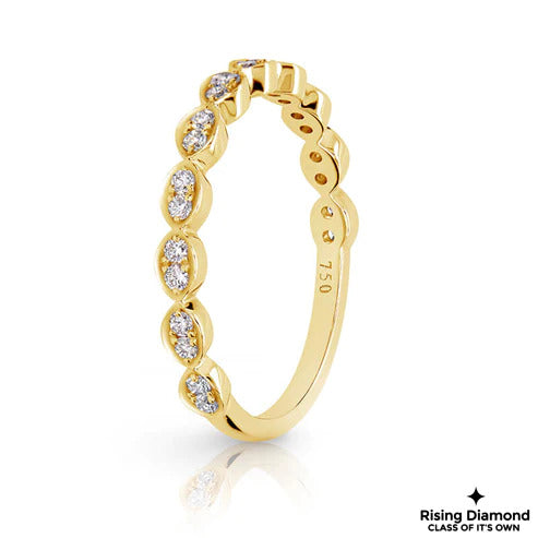 0.25 CTW Round Cut Colorless Moissanite Eternity Band