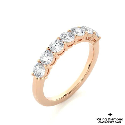 1.02 CTW Round Cut Colorless Moissanite Wedding Band