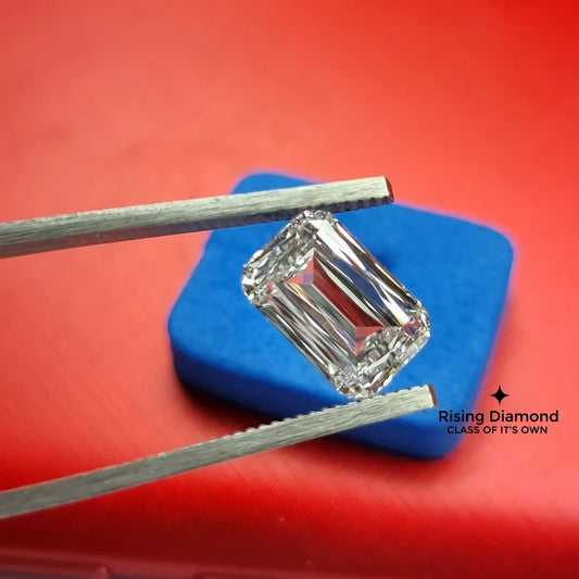 4.0 CT Emerald Cut F/VS Lab Created Conflict Free Diamond For Jewelry Craft