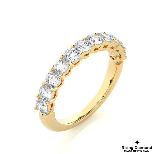 2.08 CTW Round Cut Colorless Moissanite Wedding Band