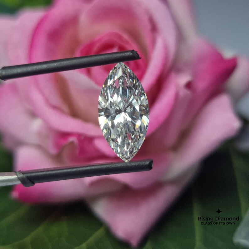 4.0 CT Marquise Cut F/VS Lab Diamond For Jewelry Craft With IGI Certificate
