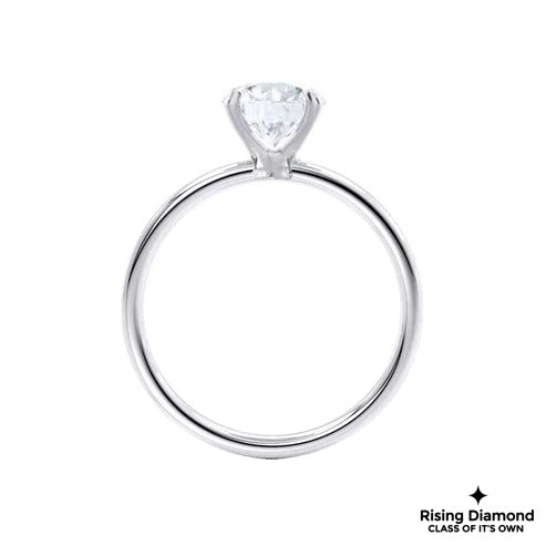 2.95 Ct Cushion Cut Colorless Moissanite Solitaire Engagement Ring