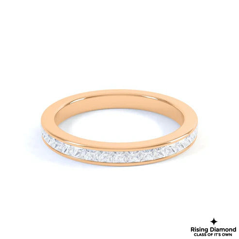 0.33 CTW Princess Cut FG-VS Lab Grown Diamond Gold Wedding Band