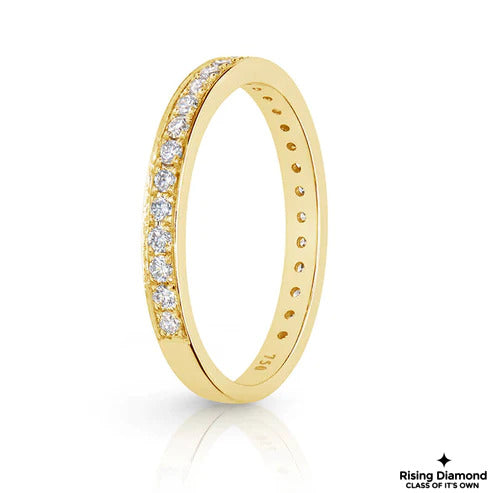 0.40 CTW Round Cut Lab Grown Diamond Wedding Band