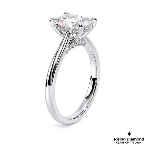 1.28 CTW Radiant Cut F/VS2 Lab Grown Diamond Solitaire Ring
