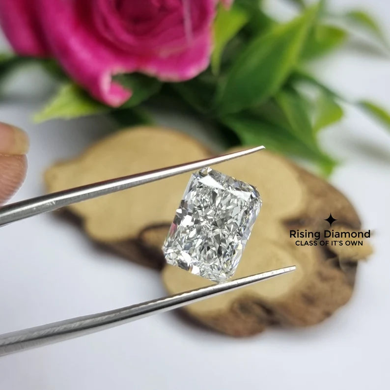 4.0 CT Radiant Cut Lab Diamond F/VS For Jewelry Craft