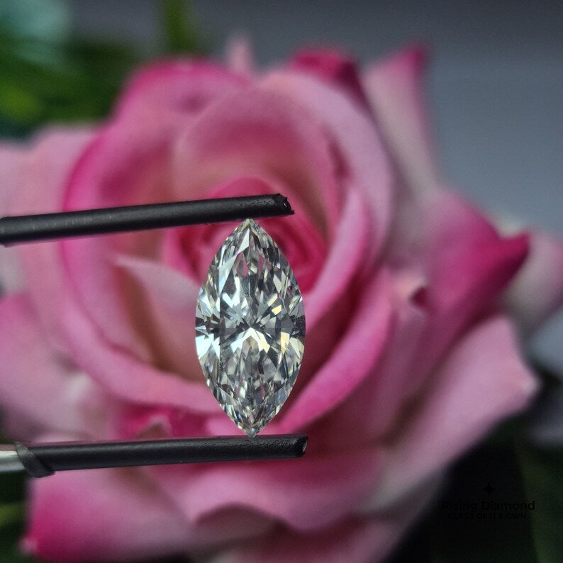 4.0 CT Marquise Cut F/VS Lab Diamond For Jewelry Craft With IGI Certificate