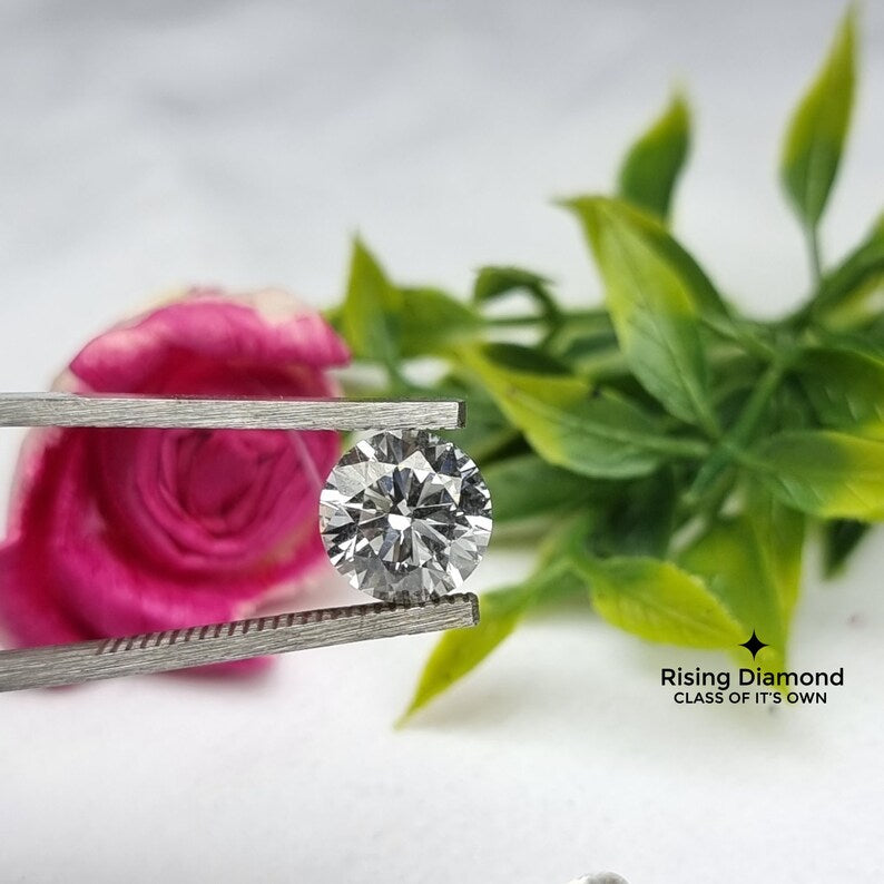 4.0 CT Round E/VS Lab Created Diamond