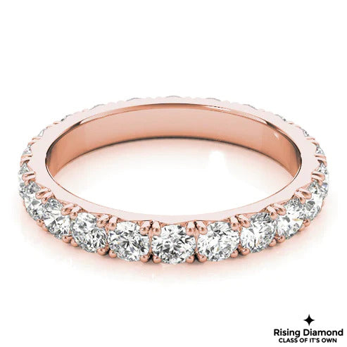 2.85 CTW Round Cut Colorless Moissanite Wedding Band