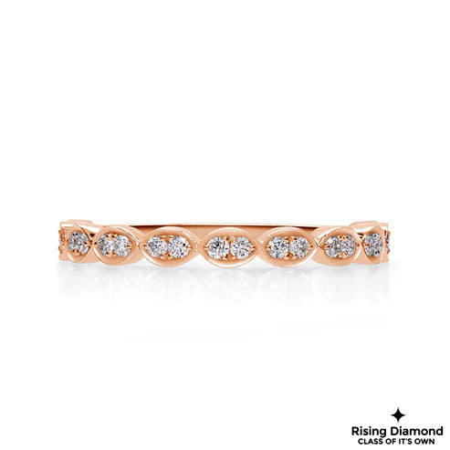 0.25 CTW Round Cut Colorless Moissanite Eternity Band