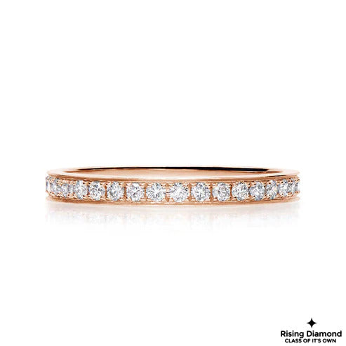 0.40 CTW Round Cut Lab Grown Diamond Wedding Band