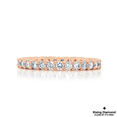 1.15 CTW Round Cut Colorless Moissanite Wedding Band