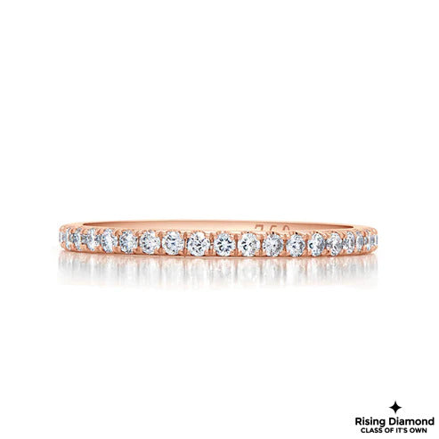 0.35 CTW Round Lab Grown Diamond Half Eternity Band