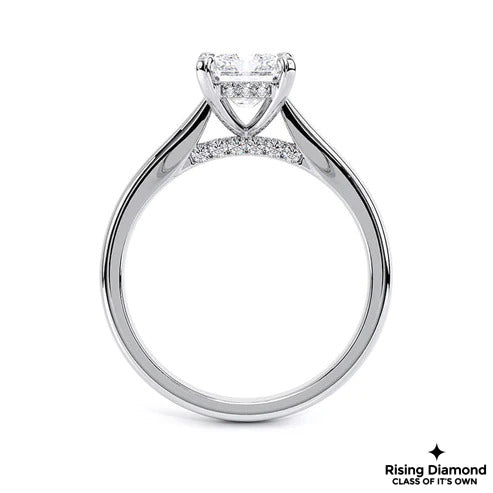 1.28 CTW Radiant Cut F/VS2 Lab Grown Diamond Solitaire Ring
