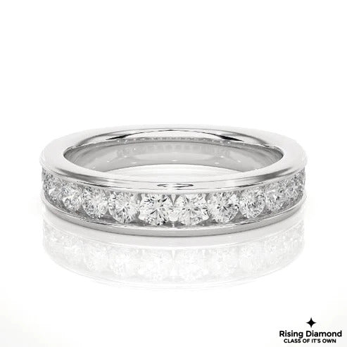 0.32 CTW FG/VS Round Cut Lab Grown Diamond Wedding Band