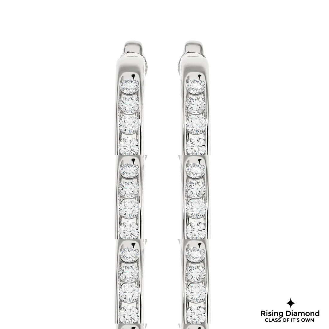 0.46 TCW EF/VS Round Cut Lab Grown Diamond Earring For Each