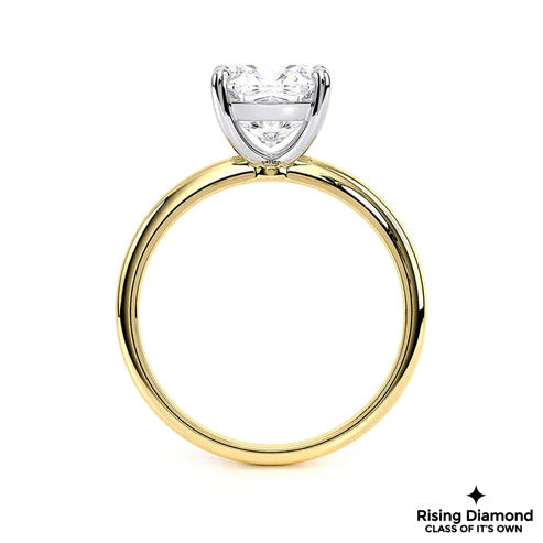 1.3 CT E/VS1 Cushion Cut Lab Grown Diamond Engagement Ring