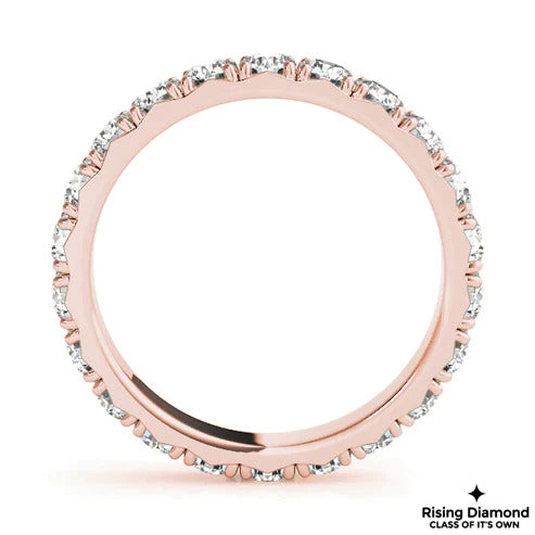 2.85 CTW Round Cut Colorless Moissanite Wedding Band