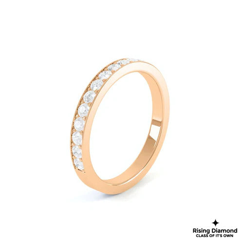 0.32 CTW Round Cut FG/VS Lab Grown Diamond Wedding Band