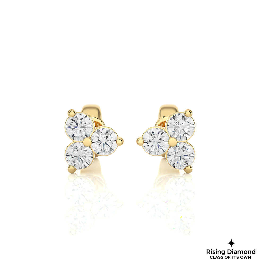 0.88 CTW Round Cut Lab Grown Diamond EF/VS Earring