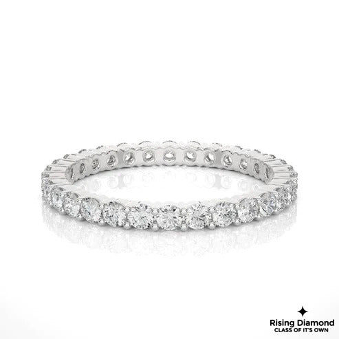 0.55 CTW Round Cut FG/VS Lab Grown Diamond Eternity Band