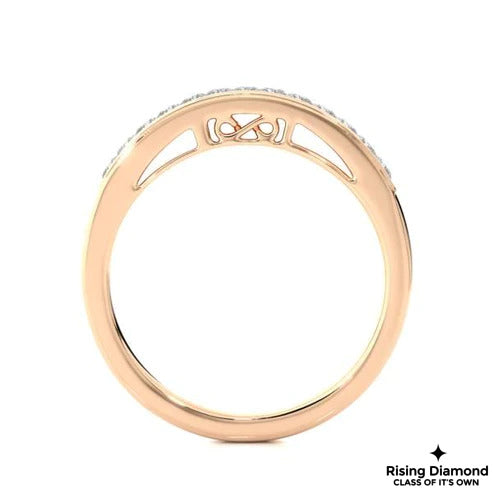 0.25 CTW Princess Cut Colorless Moissanite Wedding Band
