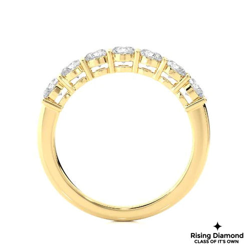 1.02 CTW Round Cut Colorless Moissanite Wedding Band
