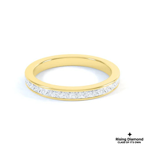 0.33 CTW Princess Cut FG-VS Lab Grown Diamond Gold Wedding Band