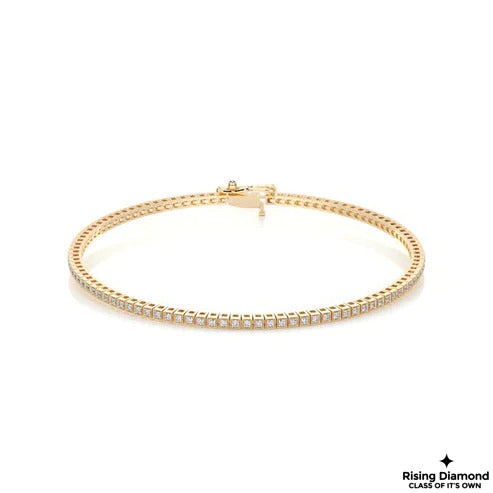 2.0 CTW Round Cut Colorless Moissanite Tennis Bracelet