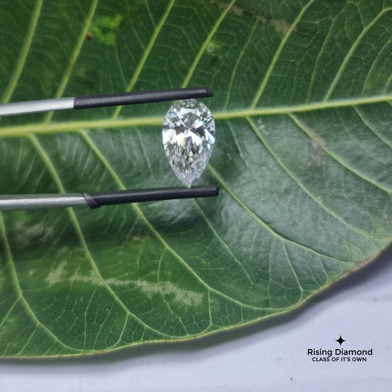 4.0 CT Pear Cut F/VS Lab Created Conflict Free Diamond With IGI Certificate
