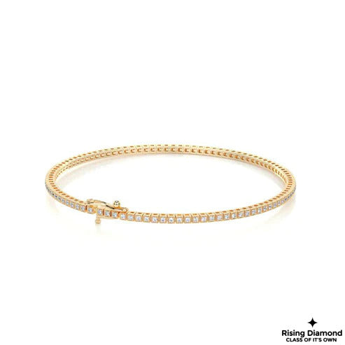 2.0 CTW Round Cut Colorless Moissanite Tennis Bracelet