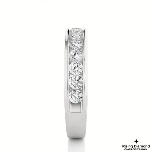 0.32 CTW FG/VS Round Cut Lab Grown Diamond Wedding Band