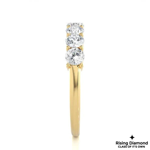 1.02 CTW Round Cut Colorless Moissanite Wedding Band