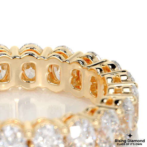 3.1 CTW Oval Cut Colorless Moissanite Eternity Band