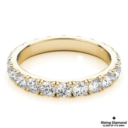 2.85 CTW Round Cut Colorless Moissanite Wedding Band
