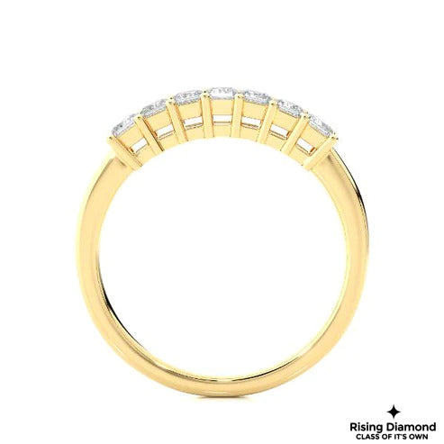 0.35 CTW Princess Cut Colorless Moissanite Wedding Band