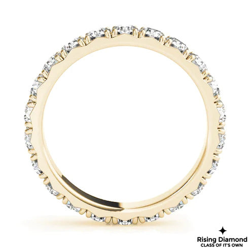 2.85 CTW Round Cut Colorless Moissanite Wedding Band