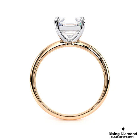 1.5 Ct Asscher E/VS2 Lab Grown Diamond Solitaire Ring