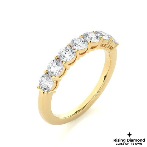 1.02 CTW Round Cut Colorless Moissanite Wedding Band