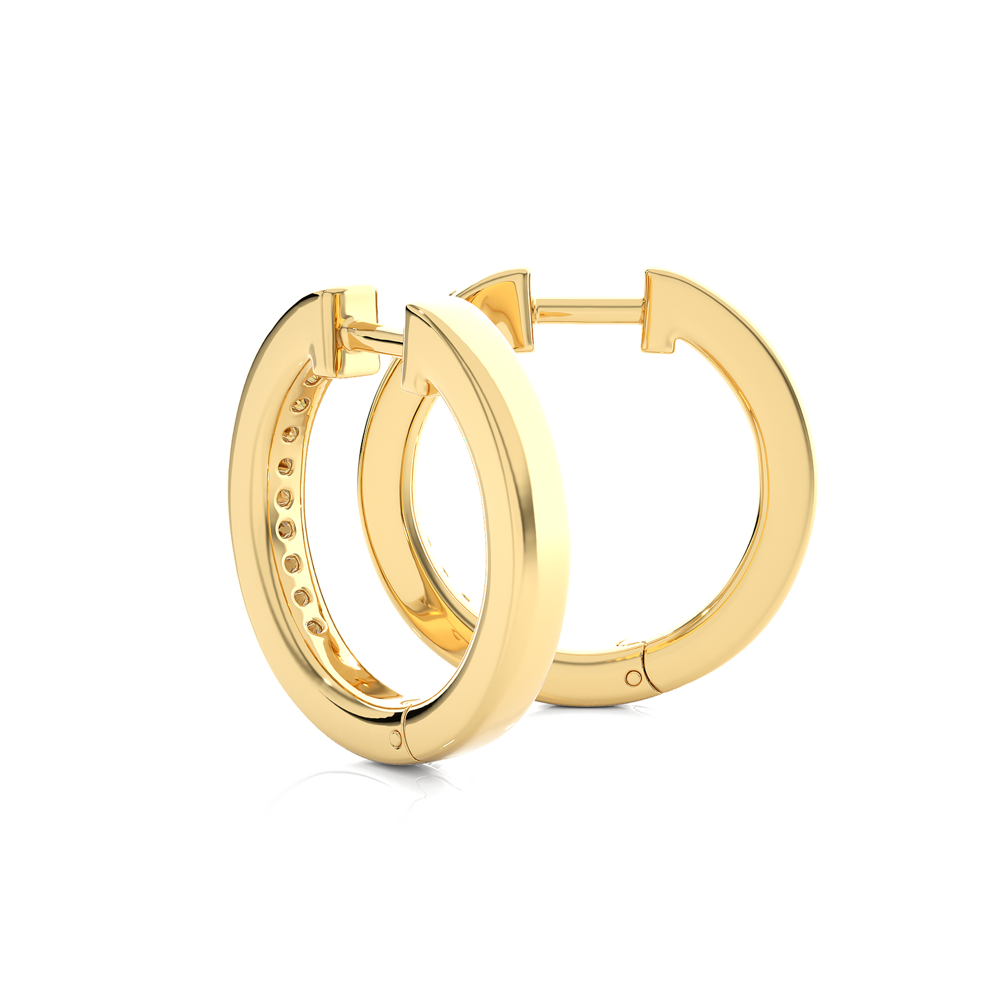 0.52 CTW Round Cut Lab Created Diamond EF/VS Hoop Earring