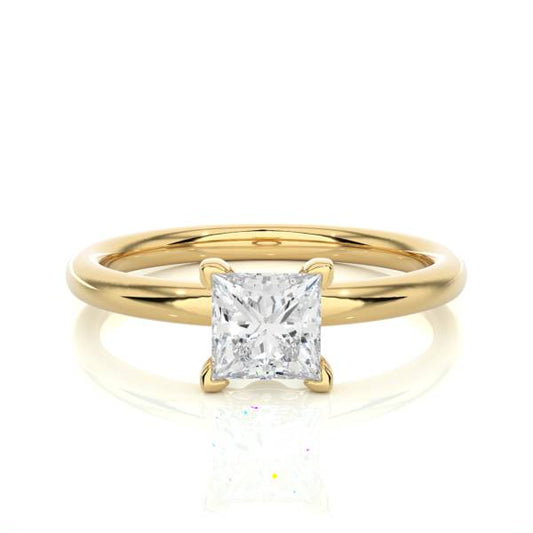 1.5 CT Princess Cut F/VS1 Lab Grown Diamond Solitaire Ring
