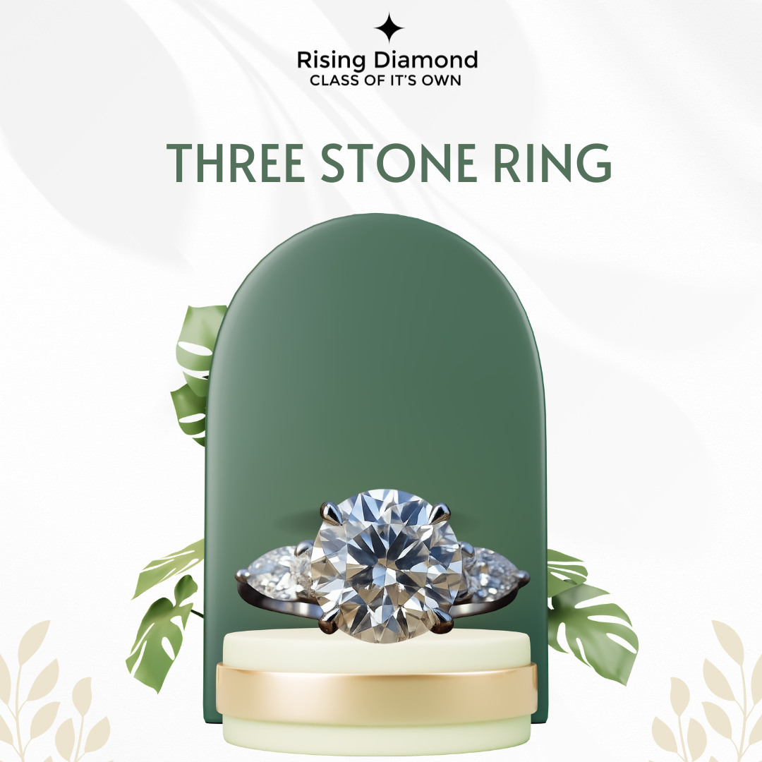 Elegant Three-Stone Diamond Ring: Timeless Beauty and Sophistication for Your Special Moments"