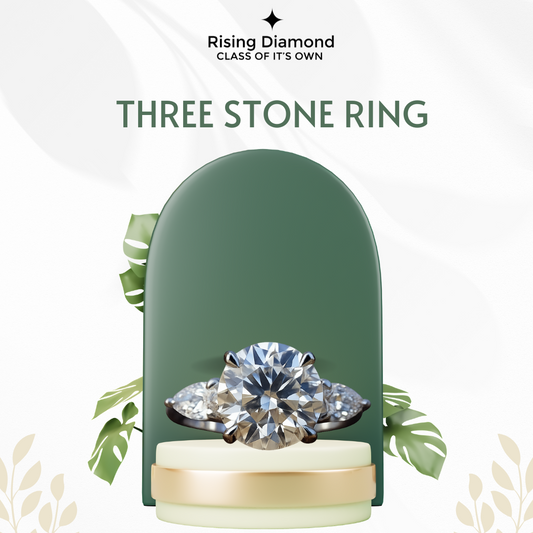Elegant Three-Stone Diamond Ring: Timeless Beauty and Sophistication for Your Special Moments"