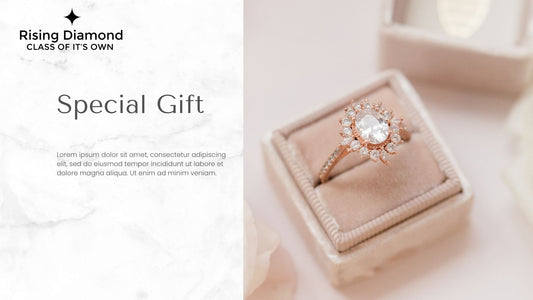 Exquisite Rose Gold Diamond Ring: A Special Gift to Celebrate Love and Unforgettable Moments