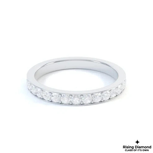 0.32 CTW Round Cut FG/VS Lab Grown Diamond Wedding Band